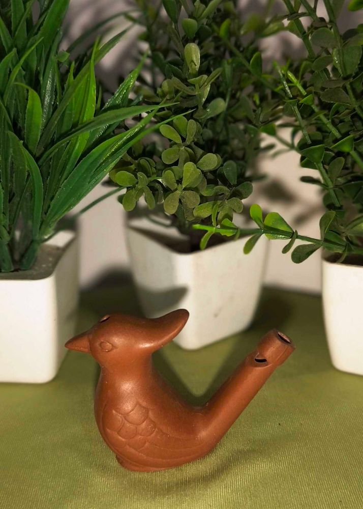 New Bird Attracting Handmade Clay Whistle