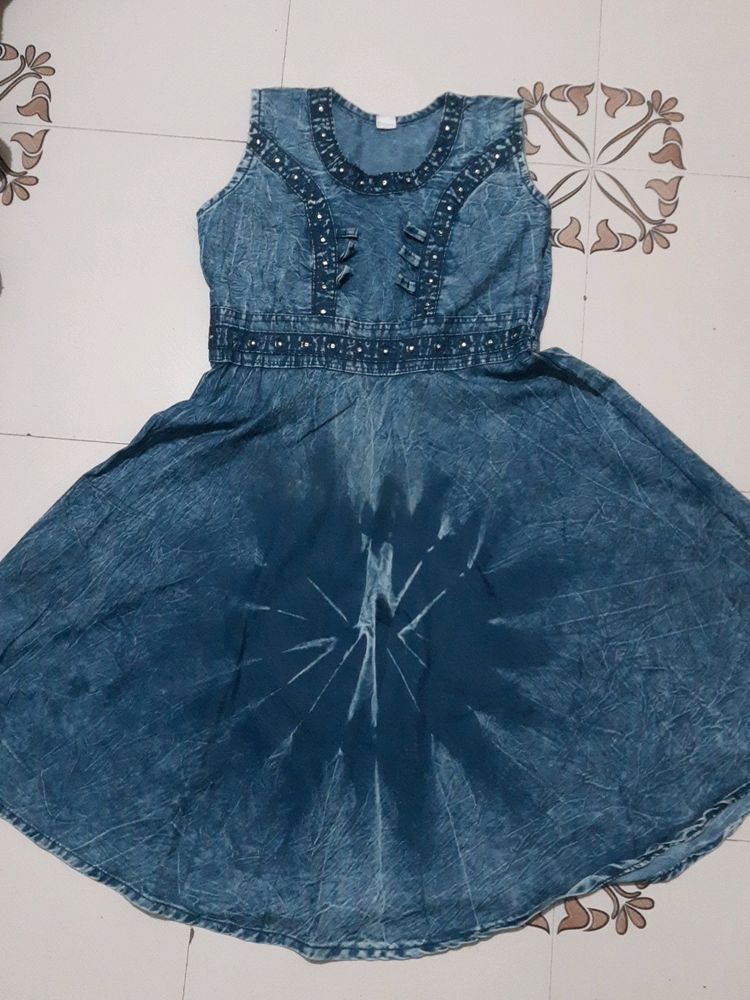 Umbrella Cut Jeans Top