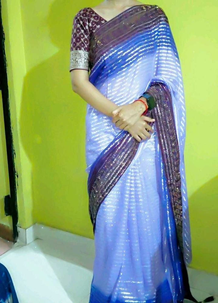 Elegant Levender Saree