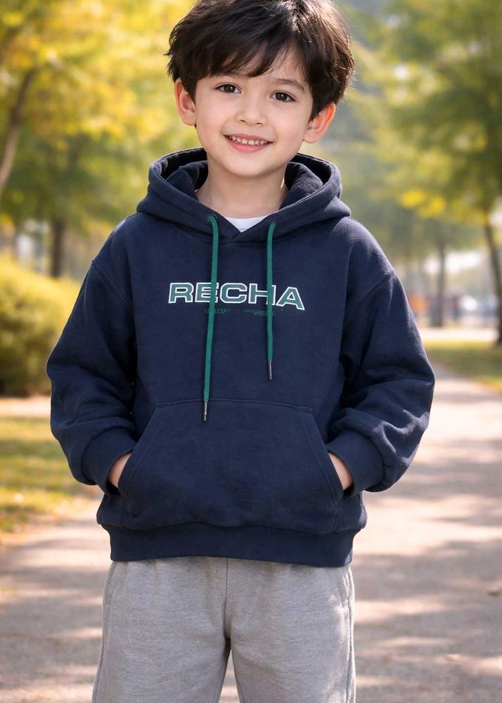 Boy's Navy Blue Hoodie