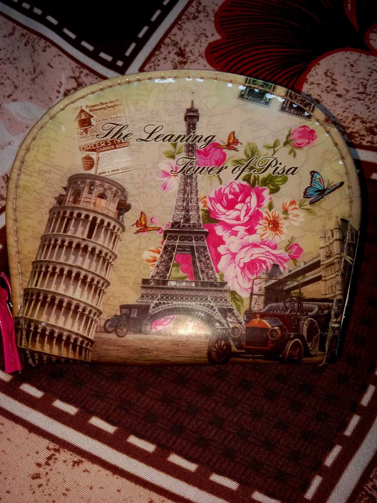 Vintage Travel Coin Purse