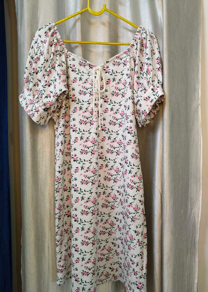 Floral Print Mini Bodycon Dress