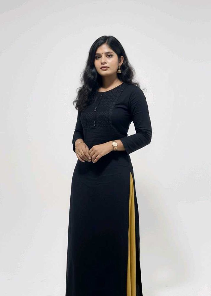 Elegant Black Kurta