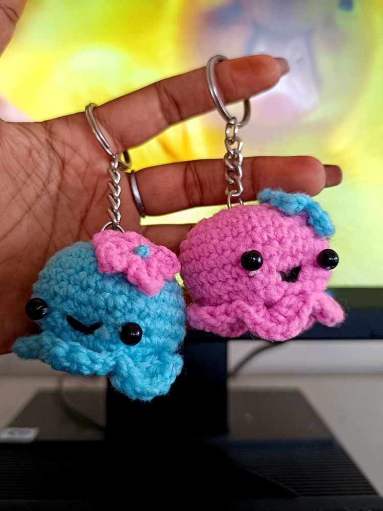 🧶🐙 Octopus Keychain