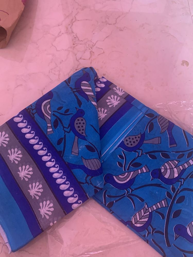 Cotton Saree New With Tag