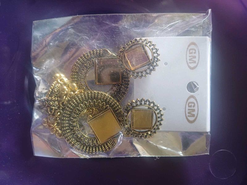Boho Chic Gold Statement Earrings