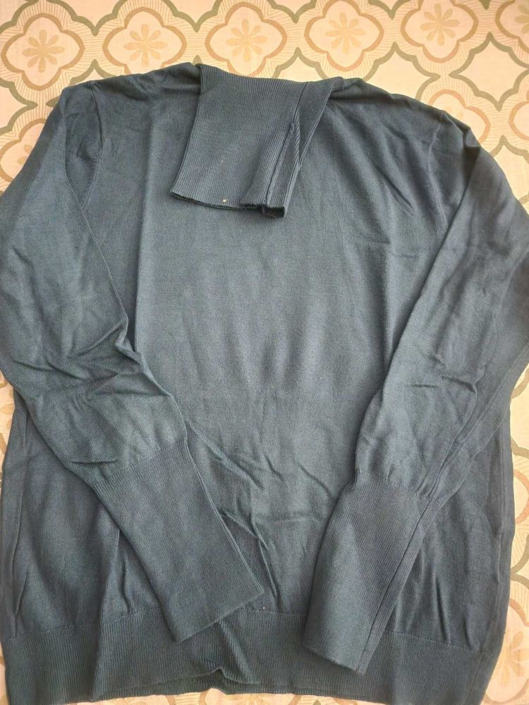 Blue Long Sleeve Sweater