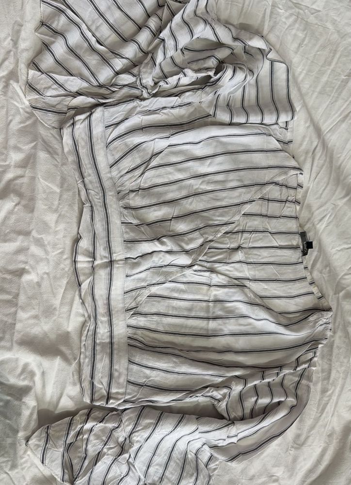 Striped Top-Down Neck