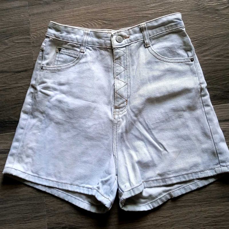 Denim High-Waisted Shorts