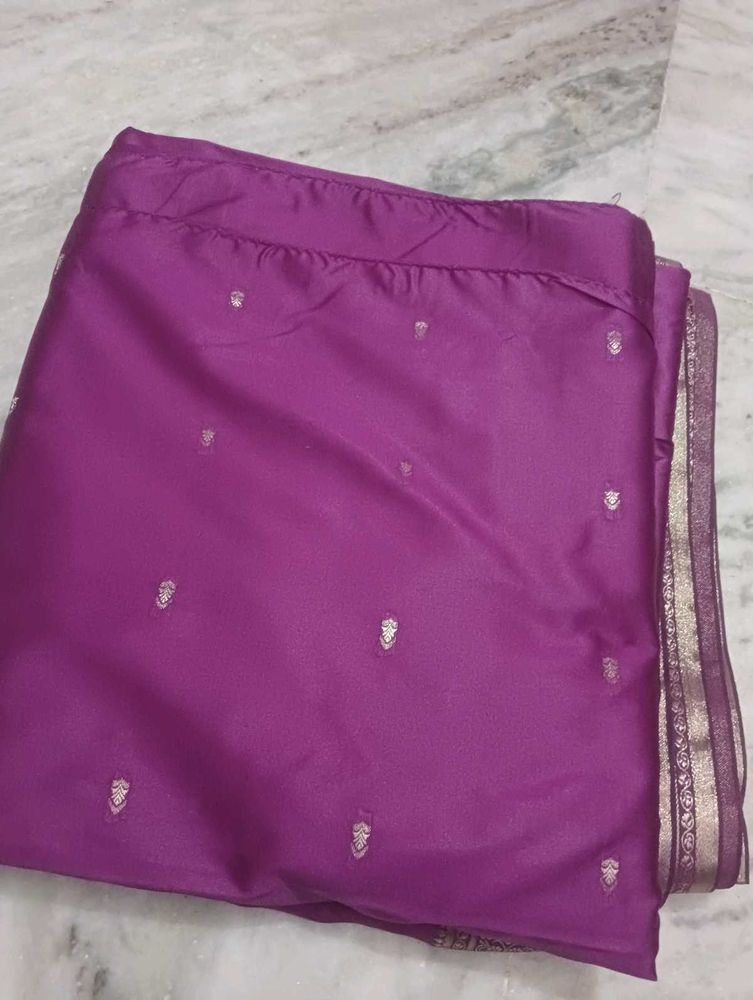 Purple Ethnic Dress Material