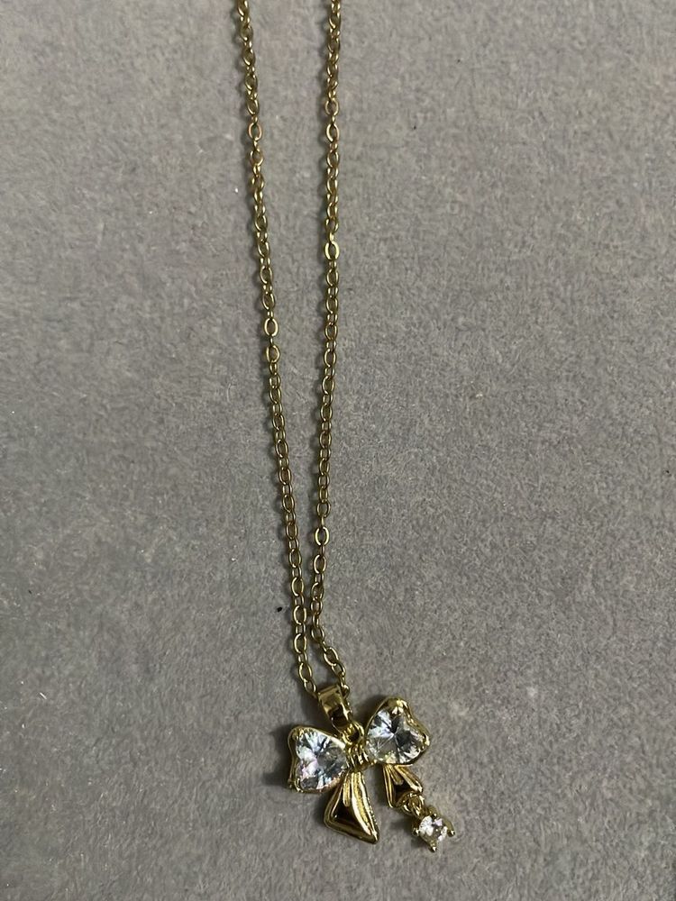 Bow Anti Tarnish Necklace