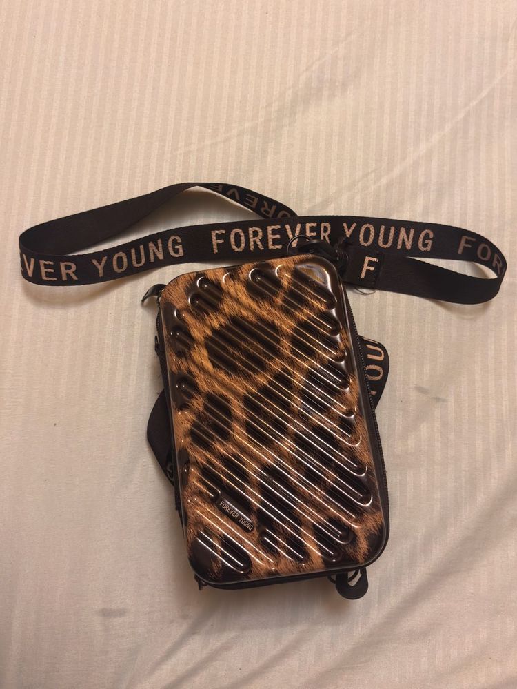 Forever Young Leopard Print Sling Bag