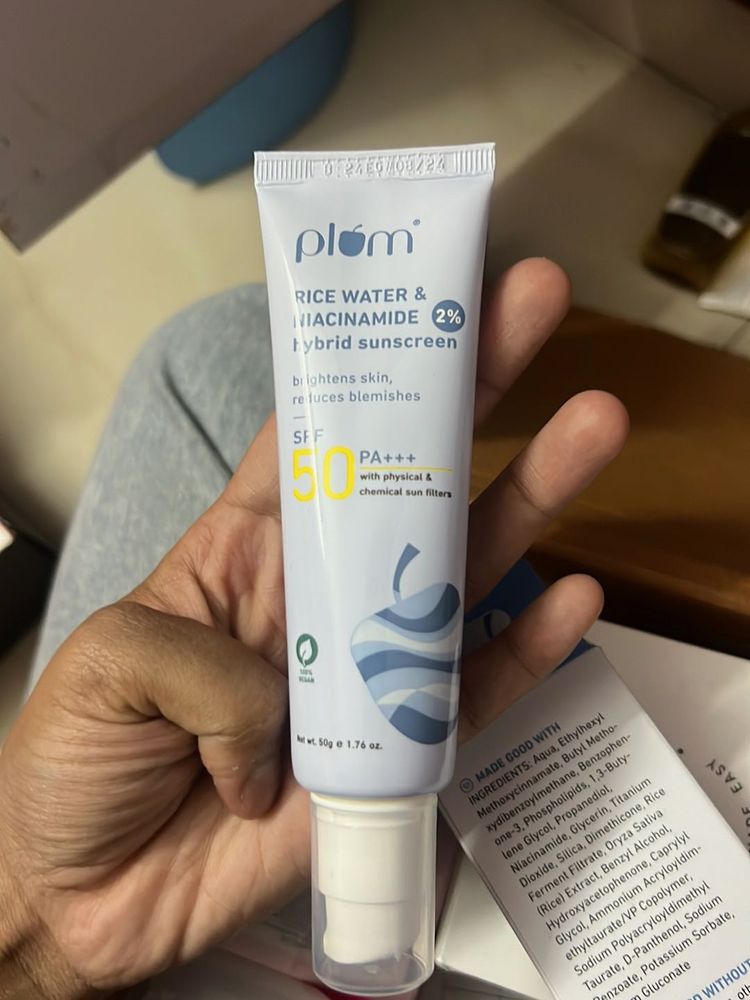 Plum Rice Water Sunscreen