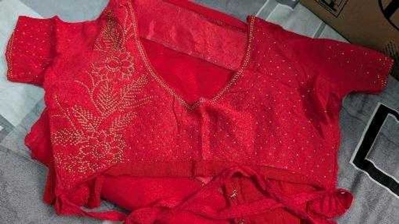 Red Heavy Saree..