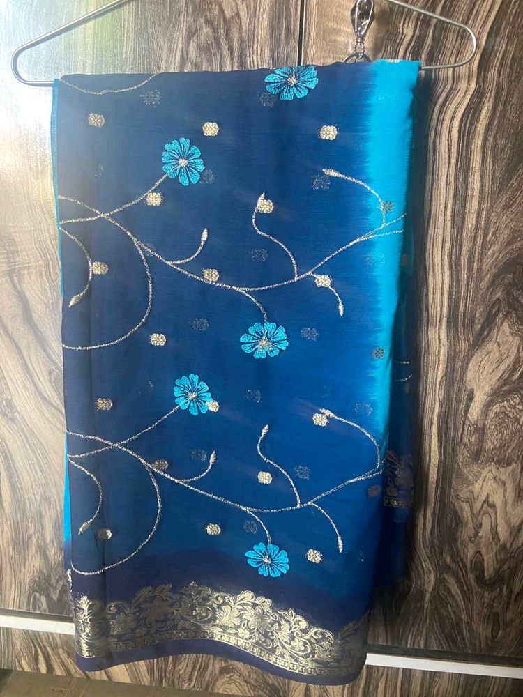 Georgette Silk Saree (Without Blouse)
