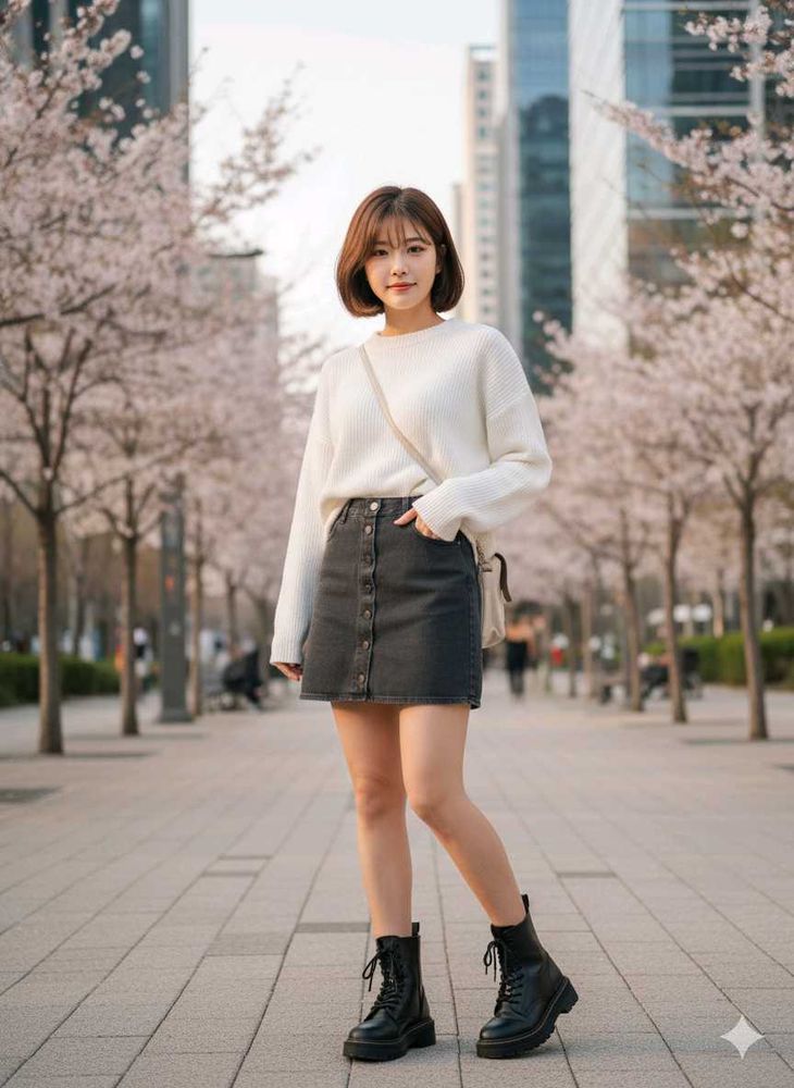 Korean short A-Line Skirt