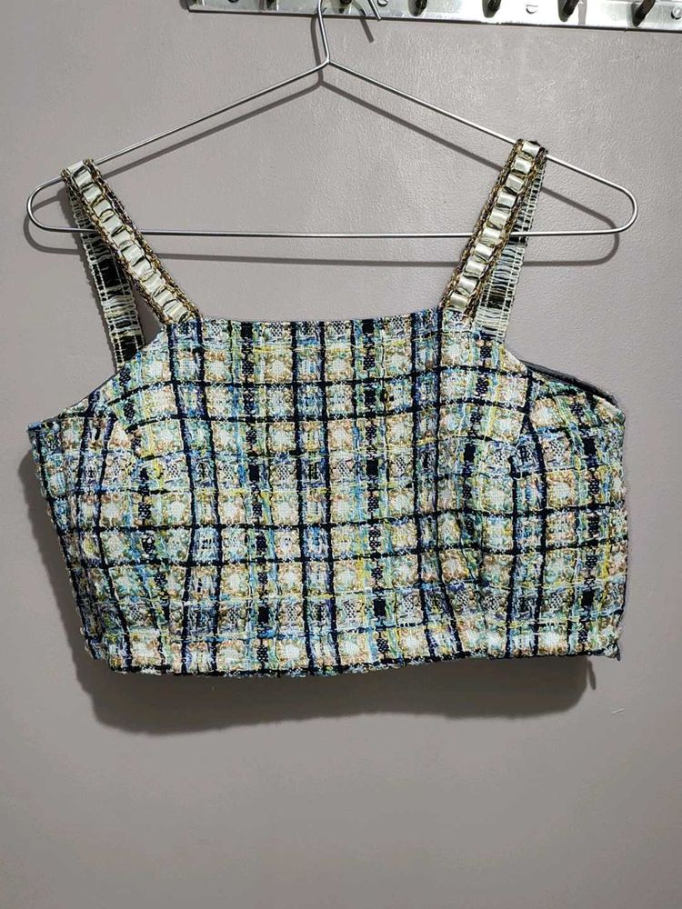 Tweed Crop Top