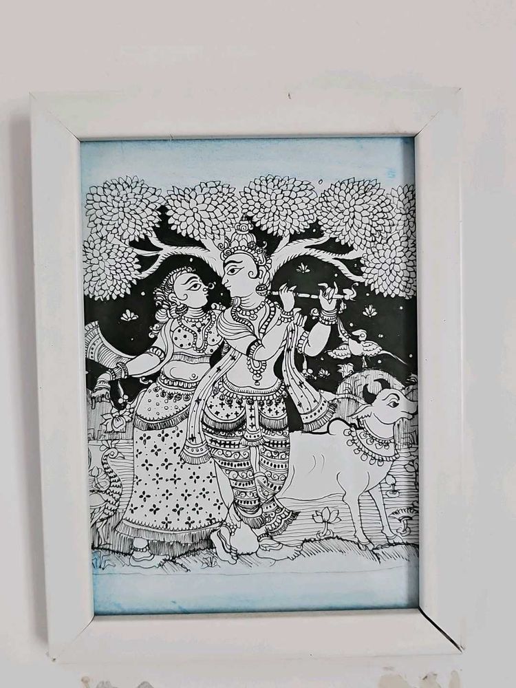 Handmade Thooli Art Frame