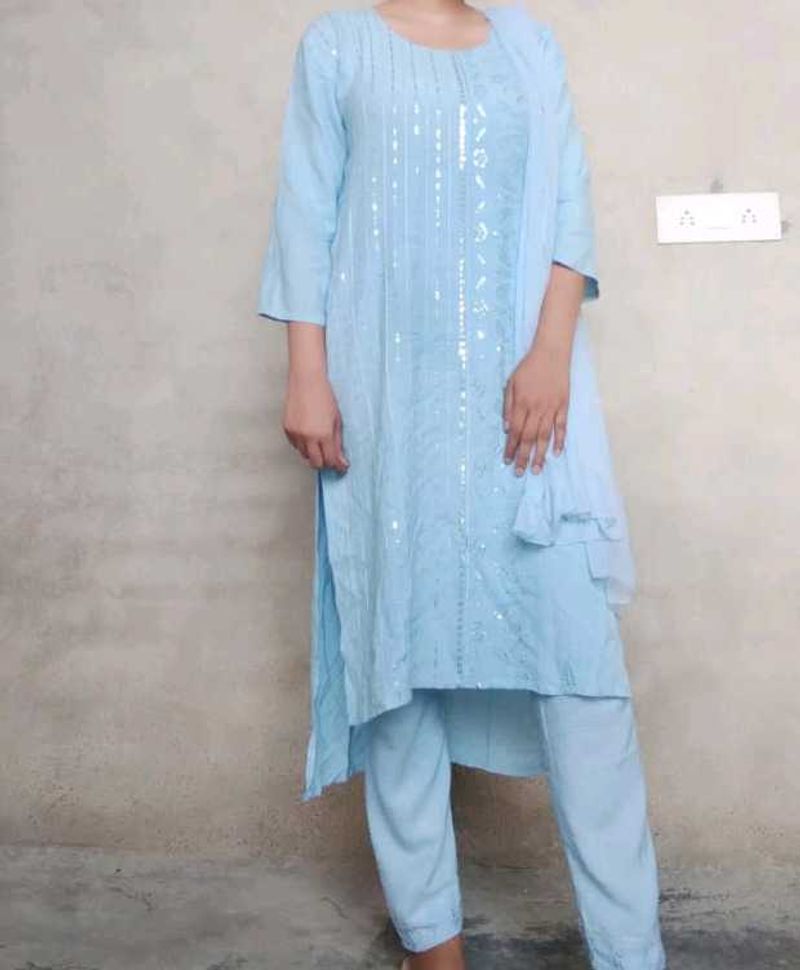 Cotton Suit With Duppatta