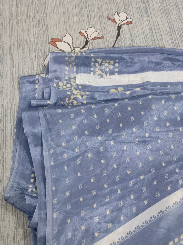 New Without Tag Saree Attached Blouse
