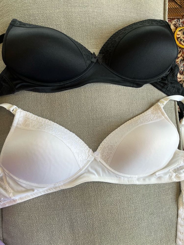 Set of 2 NEW M&amp;S Maternity Bras in Black &amp; White