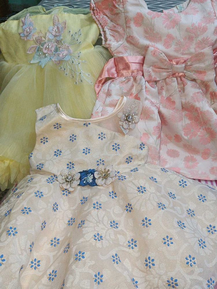 Baby Girl Dresses Bundle - 3 Outfits