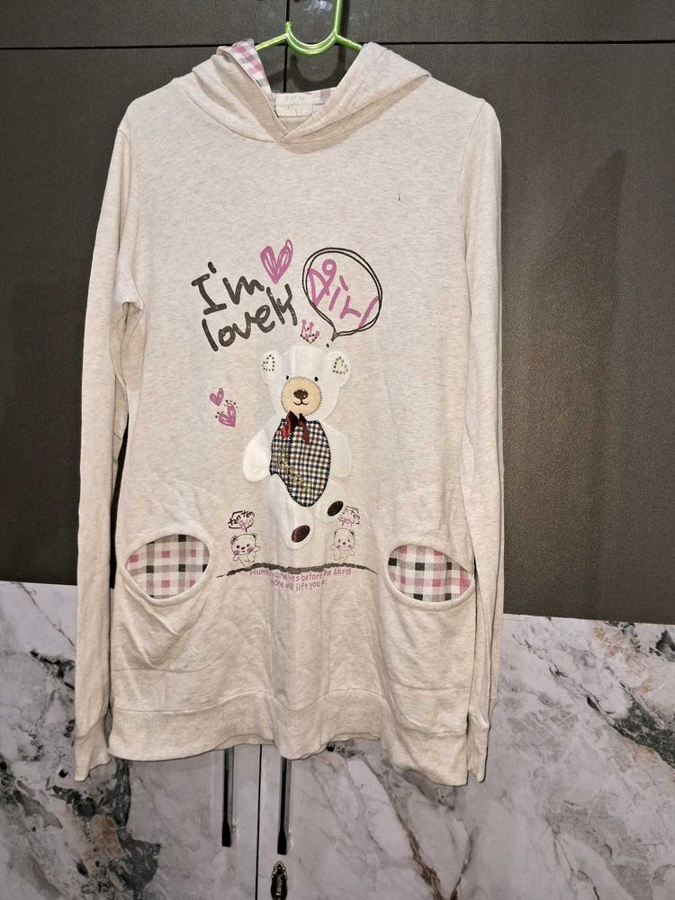 Sale 🎊🎆🎄🎉Cute Bear Graphic Hoodie