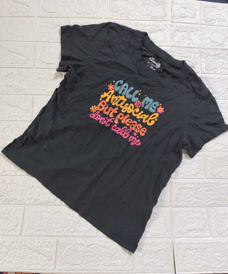 Women Antisocial Graphic Tee