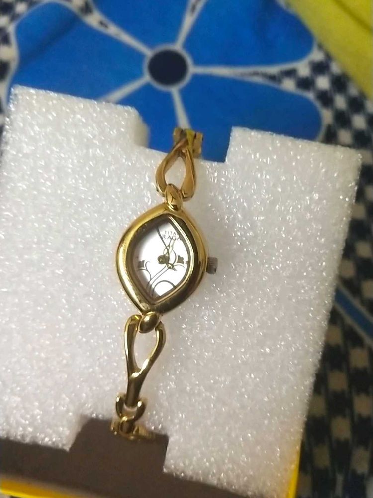 Titan Raga Gold-Tone Fashion Watch