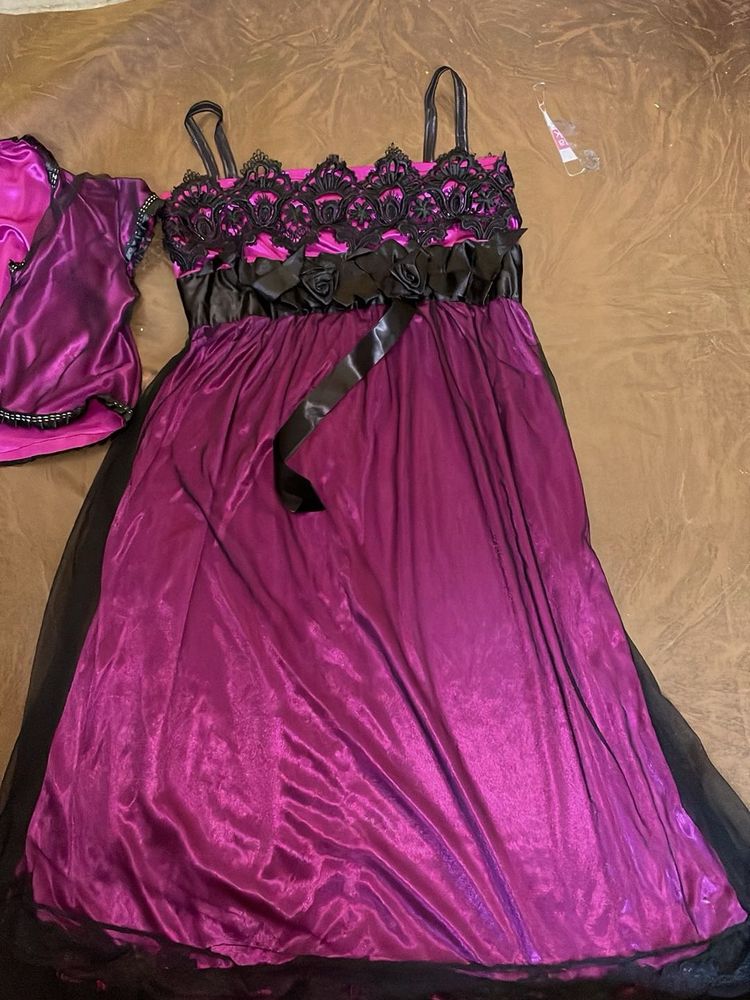 Sleeve Less Dress With Small Jacket