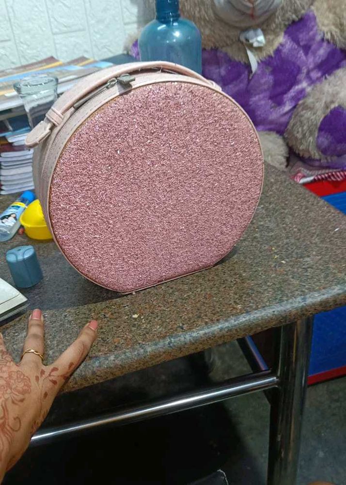 Pink Glitter Pouch
