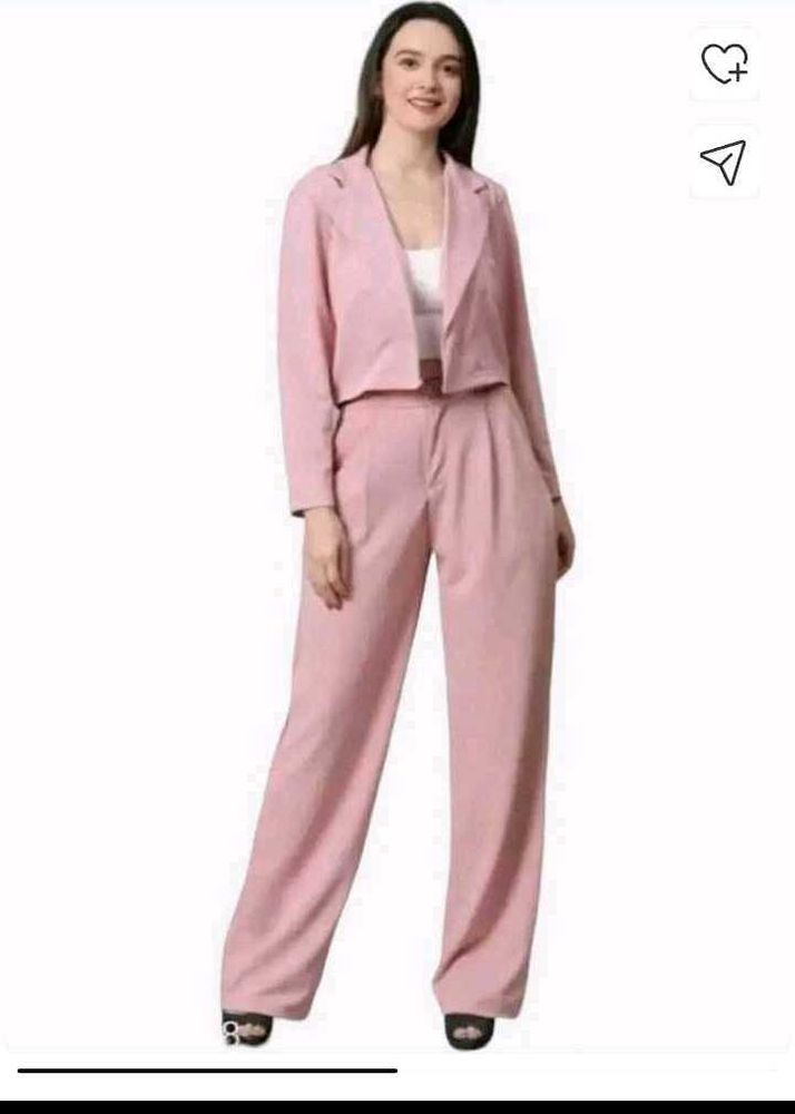 Pink Blazer &amp; Pant Set
