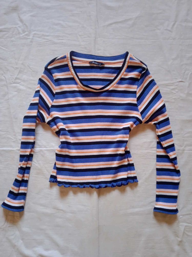 Striped Long Sleeve Top