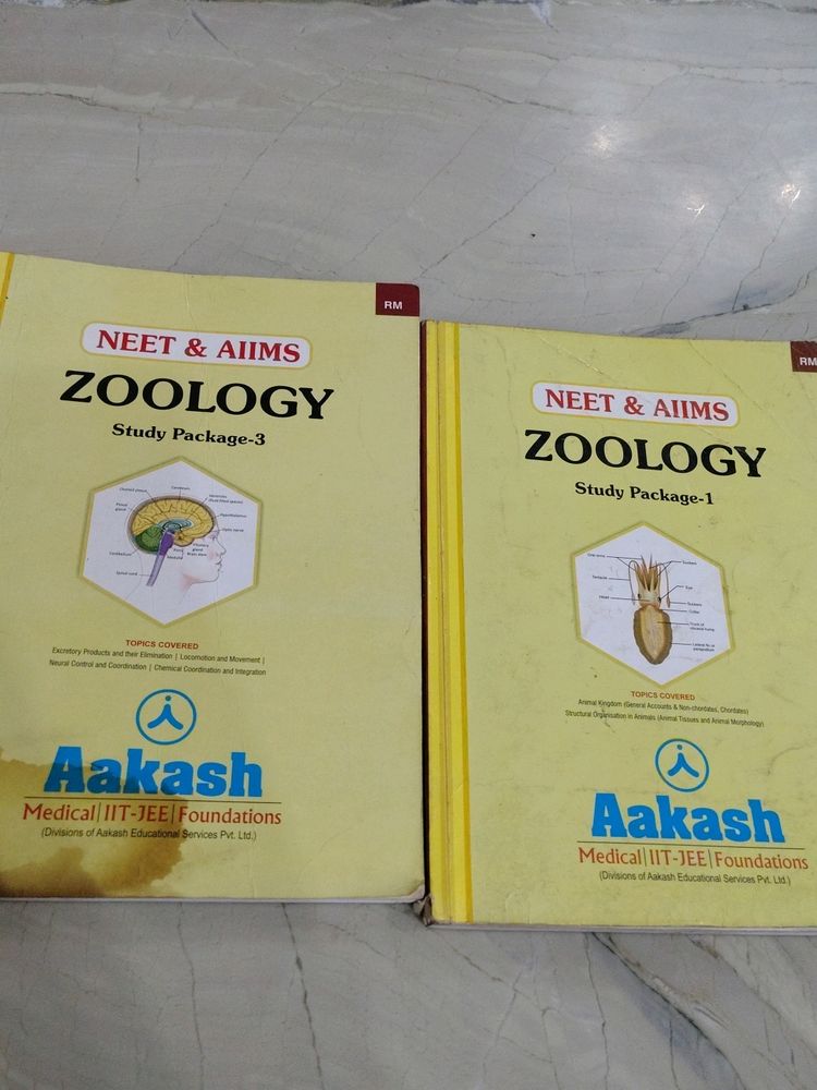 Zoology Aakash Material For Neet Aims (Pack Of 2)