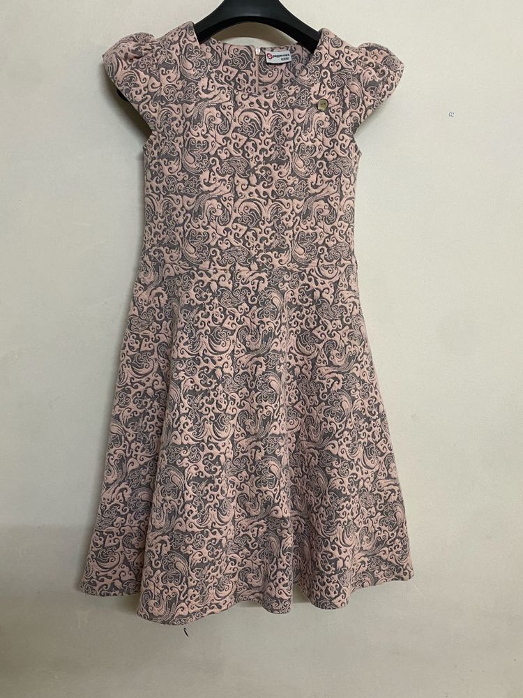 kids winter faded mauve dress
