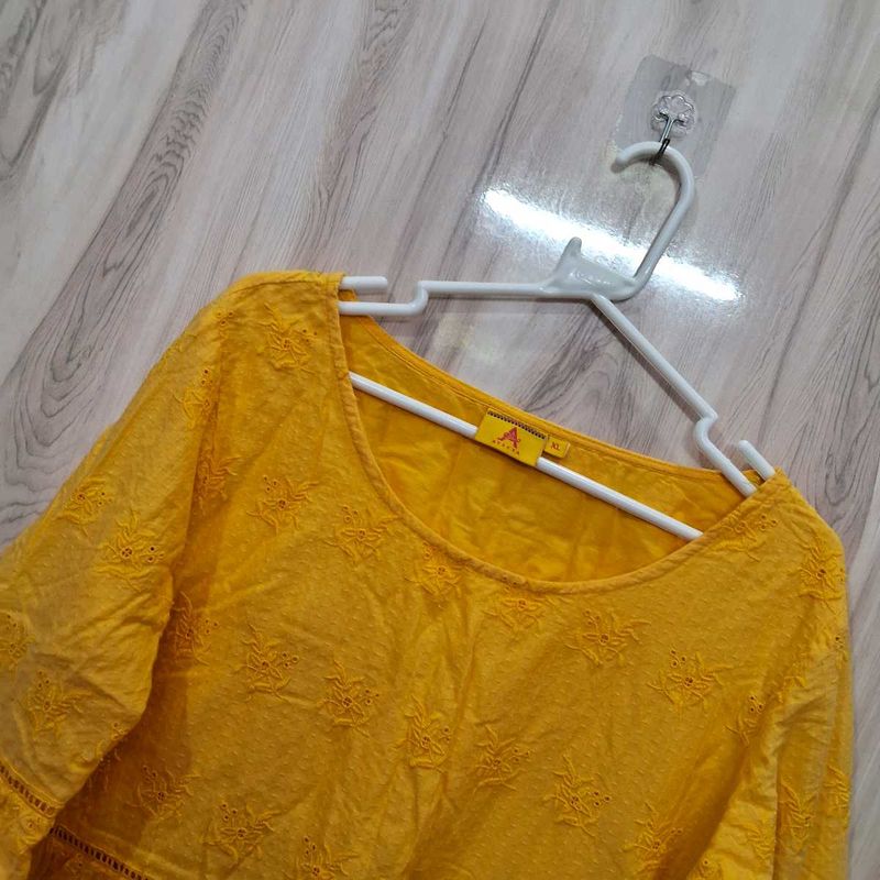 Yellow Midi Dress
