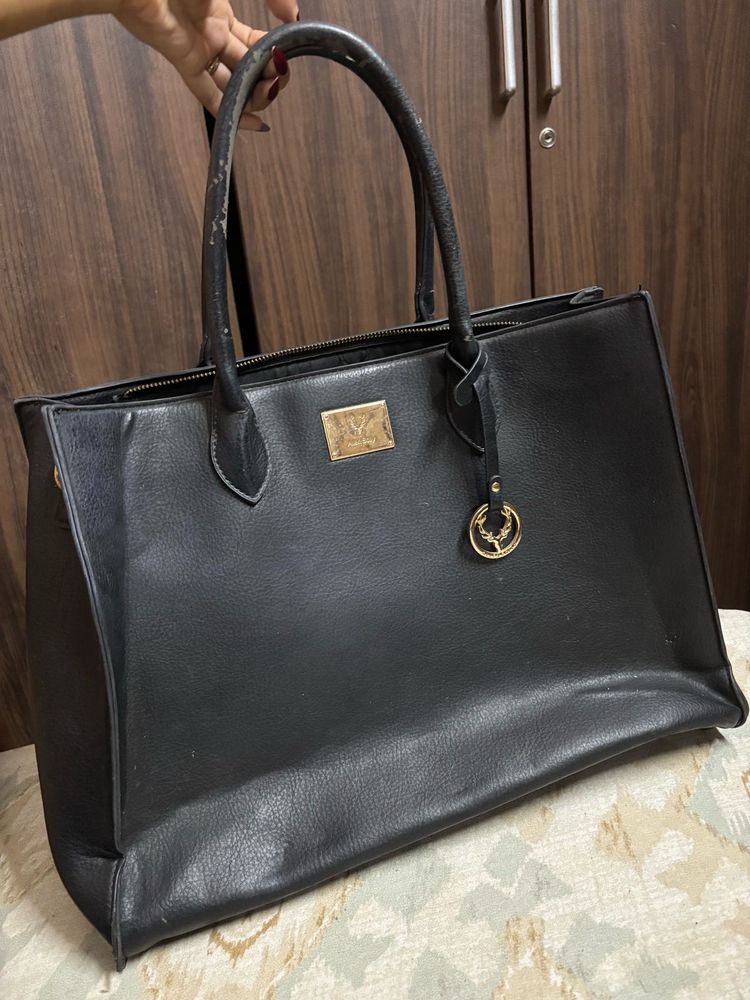 Allen Solly Black Large Handbag