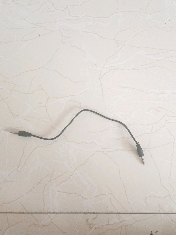 Auxiliary 20 cm Black AUX Cable