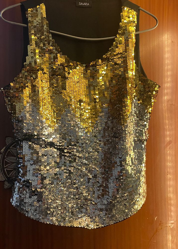Adjustable Sequin Top
