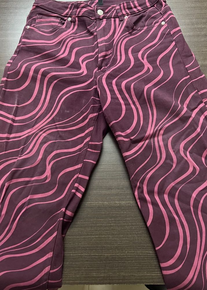 H&amp;M Wavy Pattern Jeans