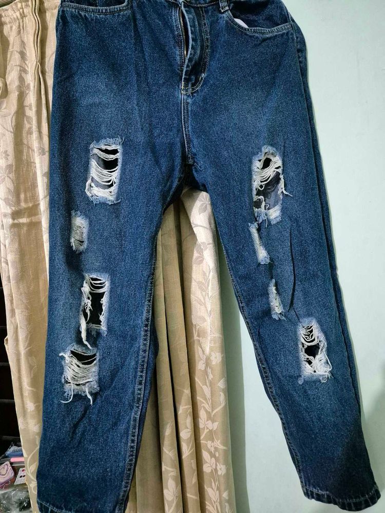 Ripped Denim Jeans