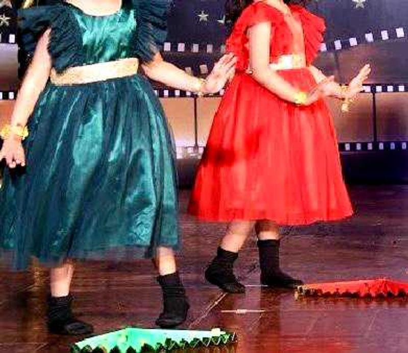 Kids Party Frock Red 4 Year