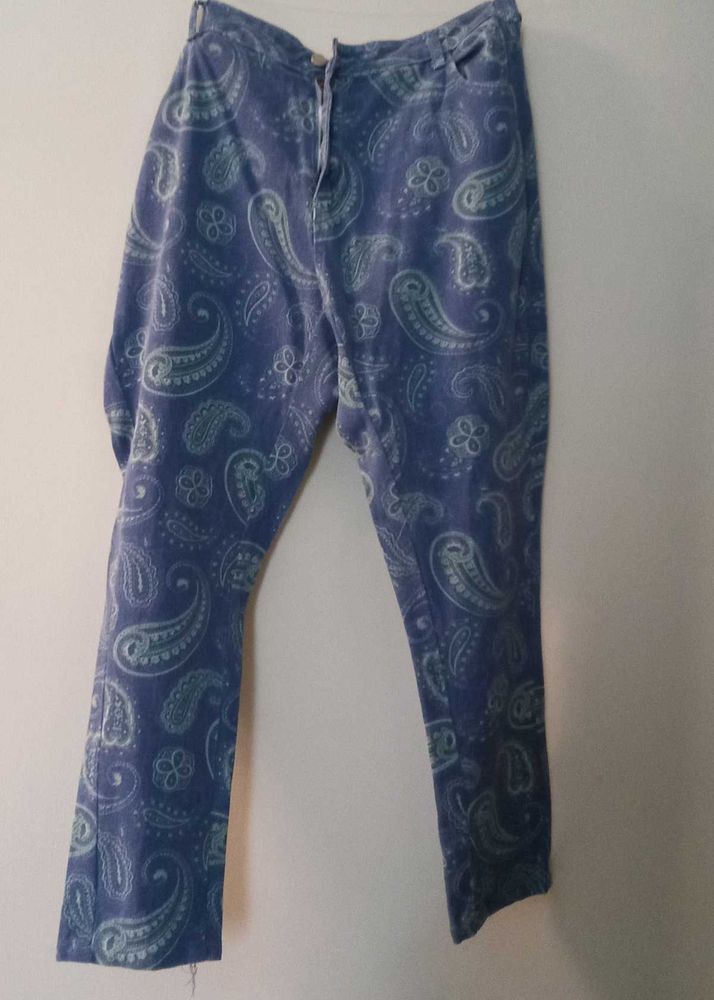 Paisley Print Jeans