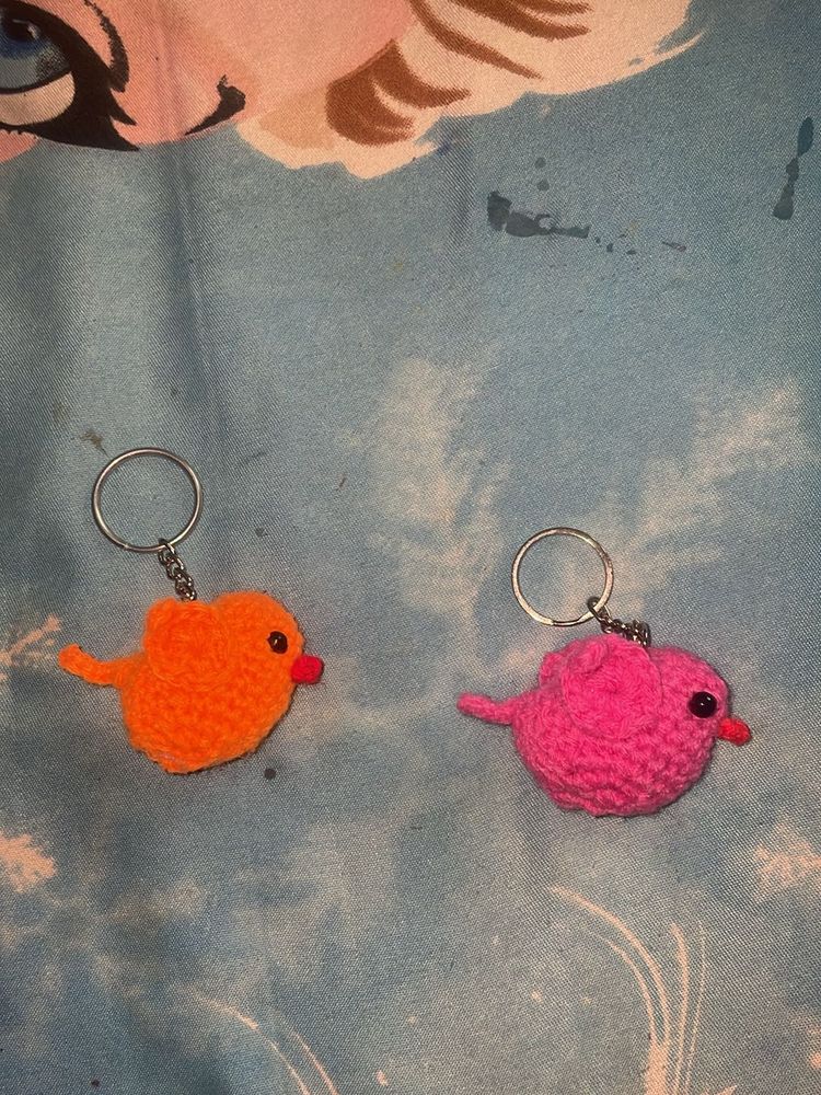 Crochet Bird Keychains