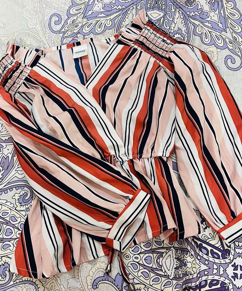 Striped Mango Top ! Fix Price