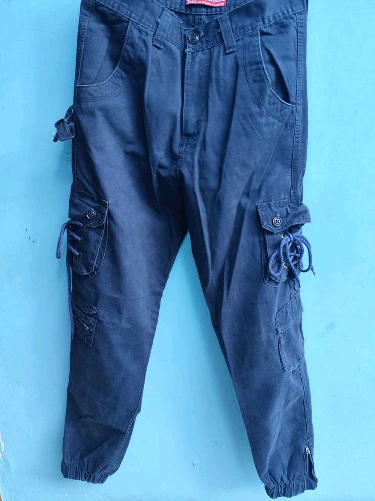 Dark Blue Cargo Pants 🔥