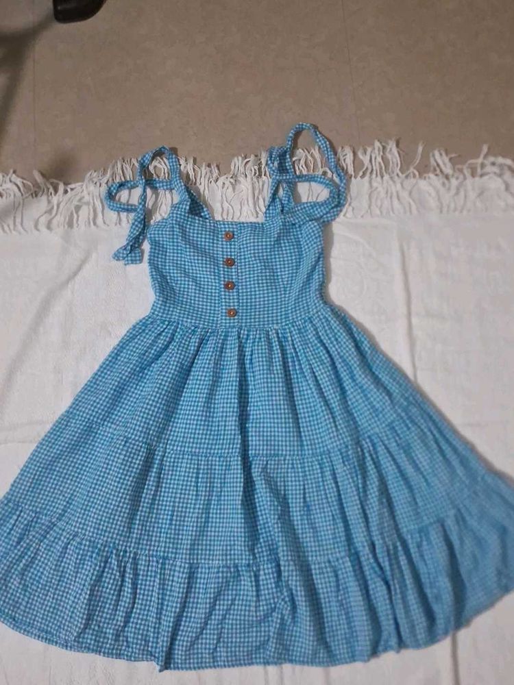Blue Gingham Sundress