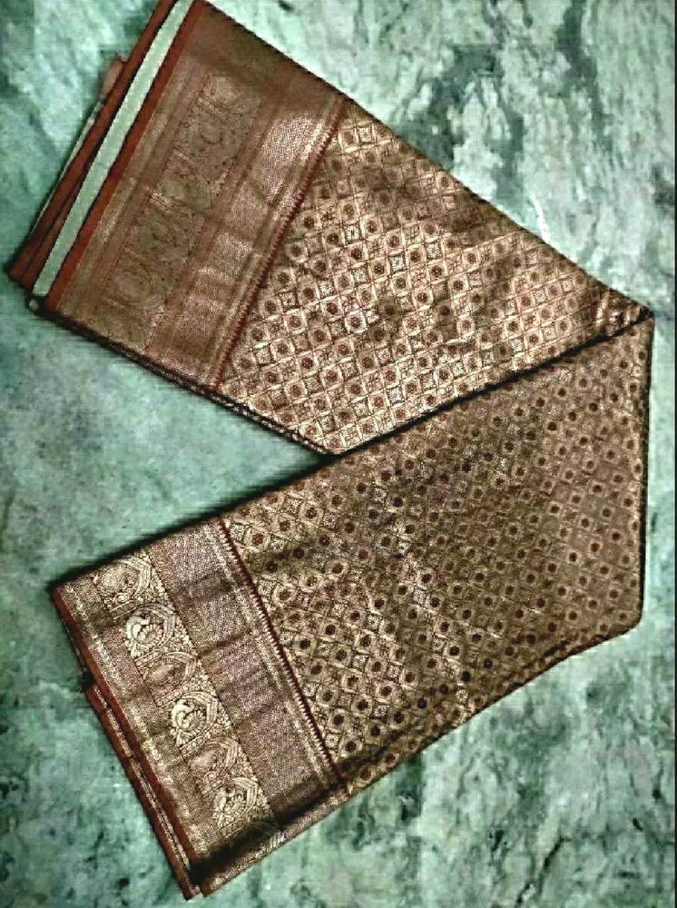 Peach Color Wedding Saree. 🥰