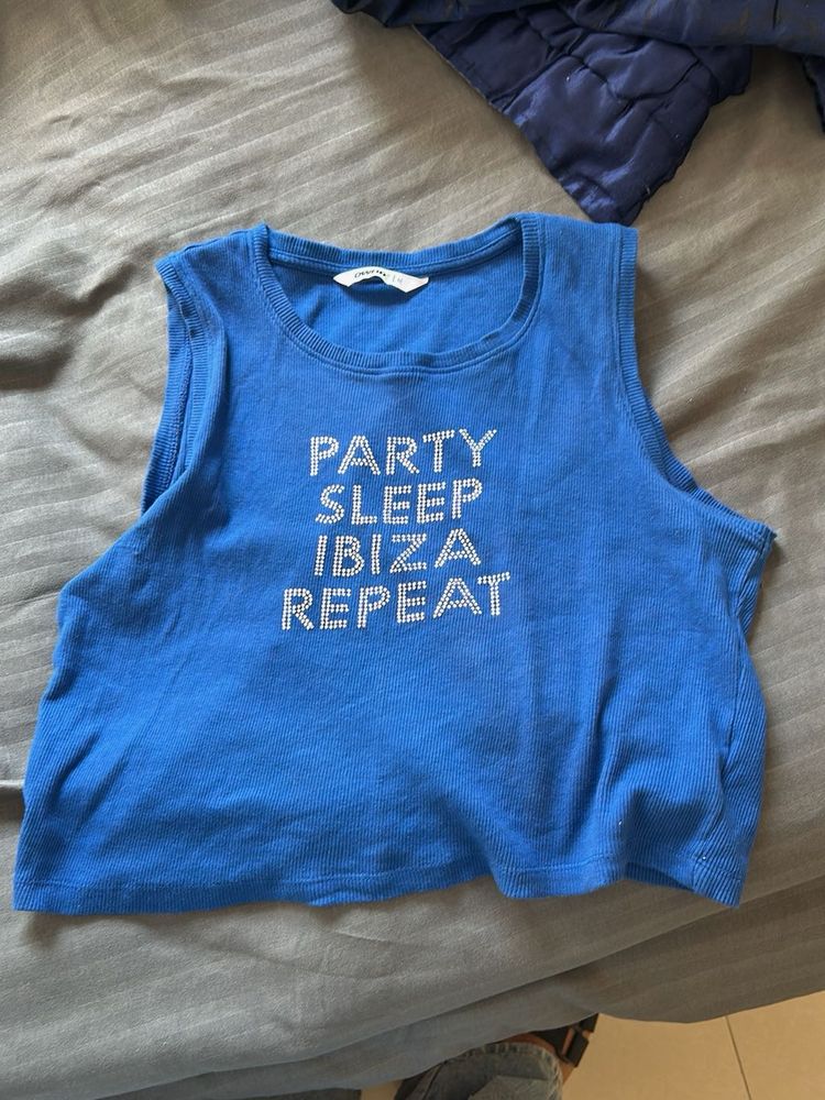 Blue Ibiza Tank Top