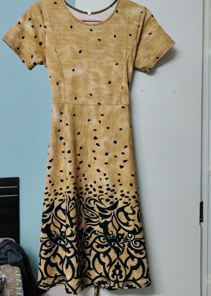 Patterned Fit &amp; Flare Dress